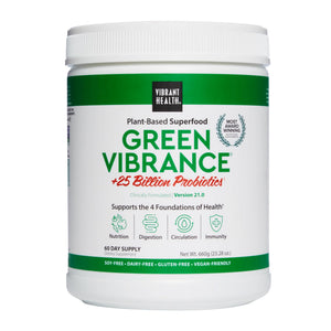 Vibrant Health, Green Vibrance, Vegan Superfood Powder, Boost Energy, 60 Servings - PrimeBioHealth - canada supplements