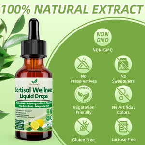 Vita PLynxera Cortisol Supplement Liquid Drops, 17-in-1 Cortisol Detox w. Magnesium Glycinate 400mg Ashwagandha, L-Theanine, Phosphatidylserine, Hormone Balanced - PrimeBioHealth - canada supplements