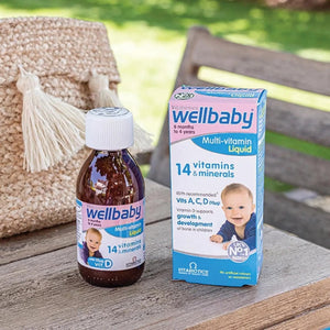 Vitabiotics Wellbaby Multi-Vitamin Liquid - Immune System Multivitamin for Infants and Babies Ages 6 Months to 4 Years - 150mL - PrimeBioHealth - canada supplements
