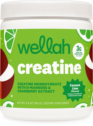 Wellah Creatine for Women - Creatine Monohydrate with Dandelion & Cranberry Extract (50 Servings, Strawberry Lemonade) | Creatine Monohydrate with Dandelion & Cranberry Extract - PrimeBioHealth - canada supplements