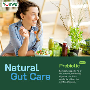 YumVs Sugar Free Prebiotic Fiber Gummies for Adults and Kids - Berry Flavor - Kosher Halal 4g High Fiber Supplement for Women and Men - PrimeBioHealth - canada supplements