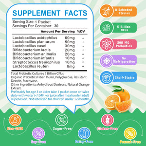 ZEBORA Kids Probiotic & Prebiotics Powder Age 3+ Support Children's Digestive & Immune System with Natural Source, Promotes Constipation Relief, Non-GMO - PrimeBioHealth - canada supplements