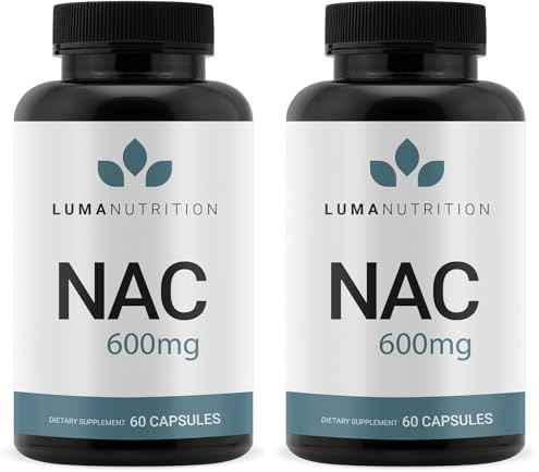 Luma Nutrition NAC Supplement N-Acetyl Cysteine 600 mg - 60 Capsules (Pack of 2)