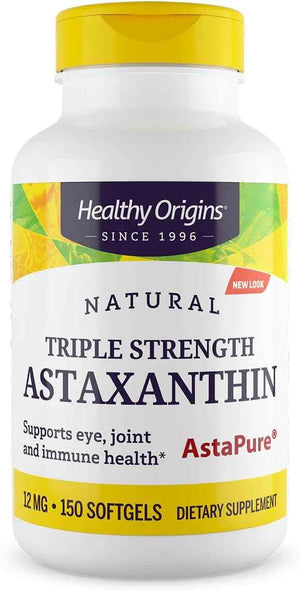 Healthy Origins Astaxanthin AstaPure 12 mg, 150 Softgels