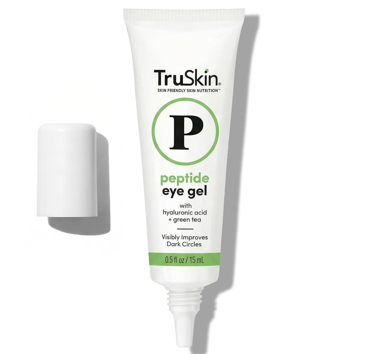 Supplement Product​TruSkin Peptide Eye Cream Gel for Dark Circles, 0.5 fl oz | With Hyaluronic Acid to visibly smooth fine lines, hydrate and depuff tired-looking under eyes with a lightweight feel - Zenith WellnessUSA