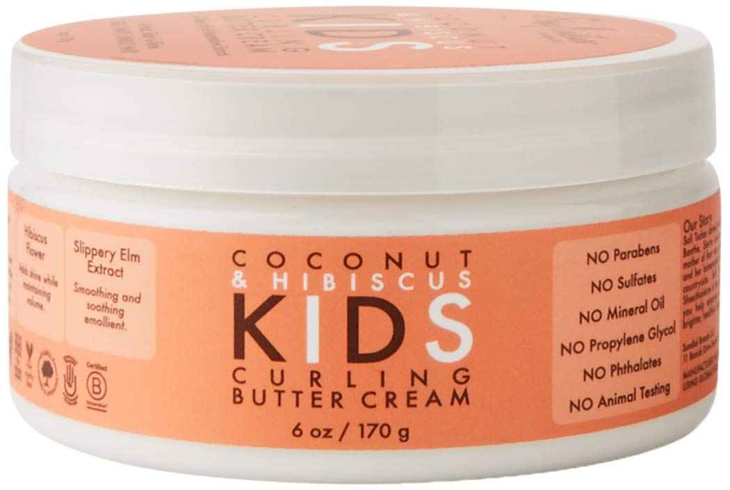 SheaMoisture Kids Curl Cream for Curl Definition, Coconut & Hibiscus Styling Cream to Moisturize & Detangle, 6 oz