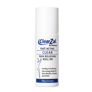 ClearZal Fast Acting Clear Pain Relieving Roll On Cooling Relief of Joint Pain, Muscle Pain, Muscle Soreness, and Swelling from Bruises or Injury - Non-Greasy - Homeopathy, 3.4oz Made in USA ClearzalBuy Supplements Australia
