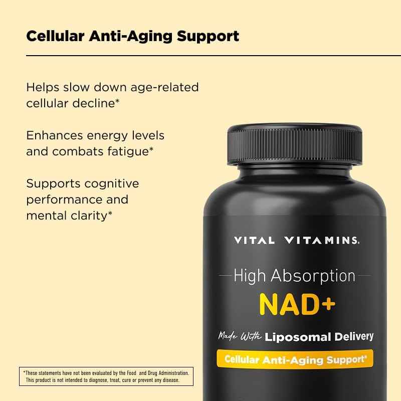 Vital Vitamins Age Defying Bundle: Multi-Collagen Plus, Brain Booster Plus, NAD+