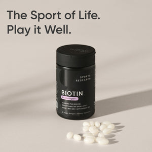 Sports Research® Biotin 10,000mcg with Organic Coconut Oil - Biotin (Vitamin B7) for Healthy Skin and Hair Support* - for Women and Men - Vegan, Non-GMO, Gluten & Soy-Free - 30 Veggie Softgels Sports Research buy supplements Au