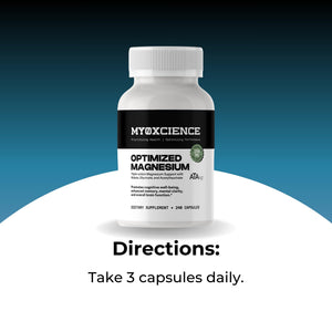 MYOXCIENCE Optimized Magnesium Glycinate + Magnesium Taurate (as ATAmag®) for High Brain Bioavailability to Support Stress Relief and Sleep | 80 Servings MYOXCIENCE buy supplements Au