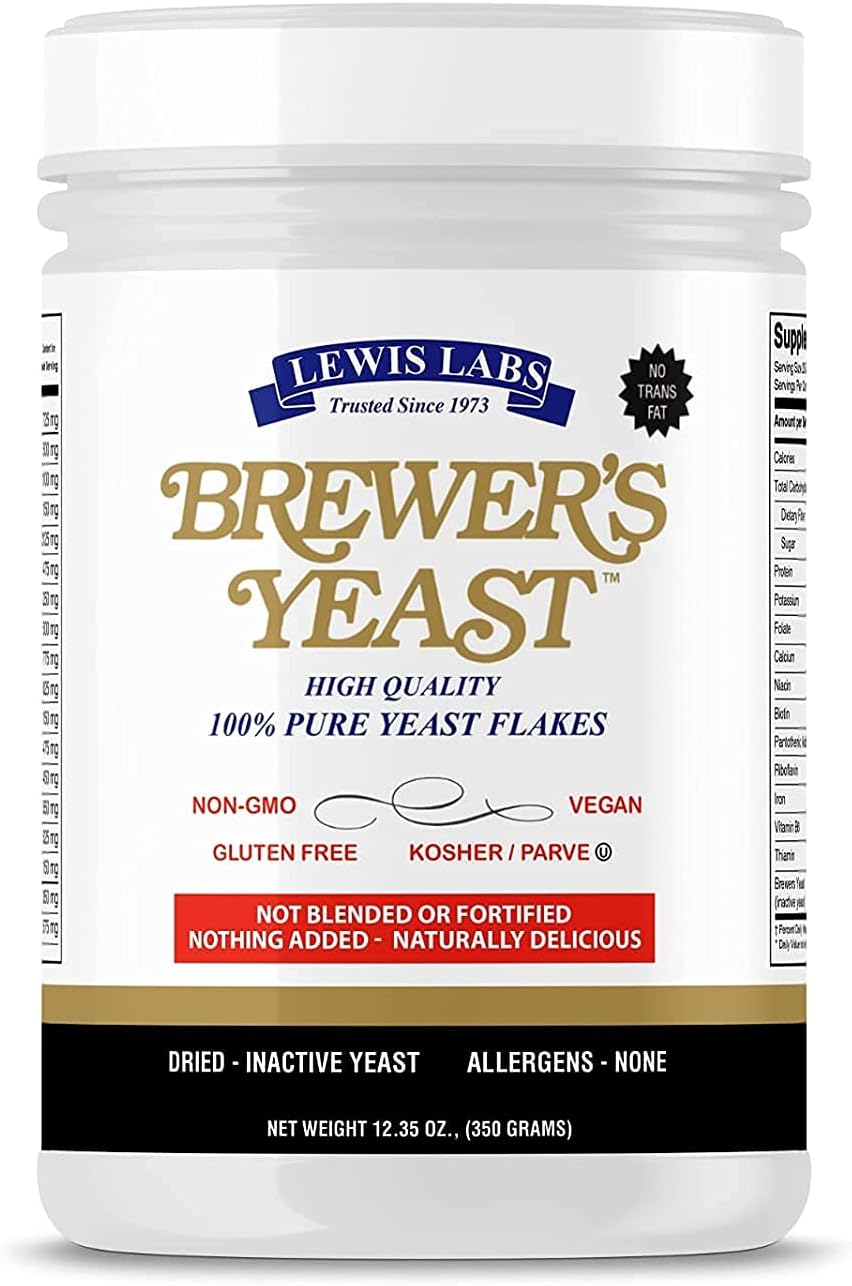 Supplement Product​Brewers Yeast Flakes for Lactation Cookies, Breastfeeding Supplement to Boost Mother's Milk (1 Pack) - Non Fortified, Unsweetened - Kosher, Gluten Free, Non GMO, Vegan, Plant Based Protein Powder - Zenith WellnessUSA