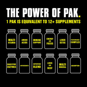 Animal Pak - Convenient Multivitamin for Men & Women Daily All-in-One Vitamin & Supplement Pack - Zinc, Vitamins C, B, D, Amino Acids, and Immune Support - Sports Nutrition Performance - 44 Count AnimalBuy Supplements Australia