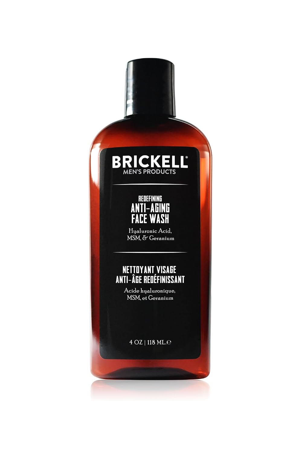 Supplement Product​Brickell Men's Redefining Anti-Aging Face Wash For Men, Foaming Gel Face Wash Firms & Plumps Skin to Reduce Signs of Aging, With Hyaluronic Acid, Vitamin E, and Vitamin C, 4oz, Scented - Zenith WellnessUSA