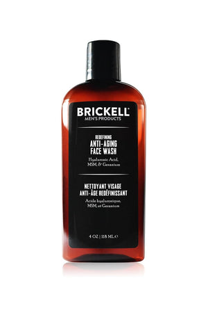 Supplement Product​Brickell Men's Redefining Anti-Aging Face Wash For Men, Foaming Gel Face Wash Firms & Plumps Skin to Reduce Signs of Aging, With Hyaluronic Acid, Vitamin E, and Vitamin C, 4oz, Scented - Zenith WellnessUSA
