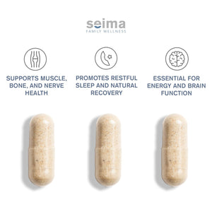 SEIMA - 4-in-1 Magnesium Complex – 1200 mg with Glycinate, Citrate, L-Threonate and Malate – Sleep, Stress Relief, Muscle Recovery, Energy and Well-Being for Women and Men, 90 Capsules Seima buy supplements Au