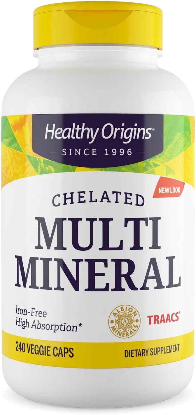 Healthy Origins Chelated Multi Mineral, Albion TRAACS, 240 Caps