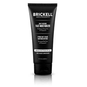 Supplement Product​Brickell Men's Daily Defense SPF20 Face Moisturizer for Men, Moisturizing Mineral Sunscreen, Hydrates & Protects Skin Against Harmful UVA/B Rays, With Zinc, Green Tea, & Vitamin E, 3.4oz, Unscented - Zenith WellnessUSA