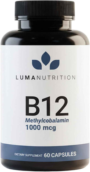 Luma Nutrition Vitamin B12 Methylcobalamin 1000 mcg - 60 Capsules