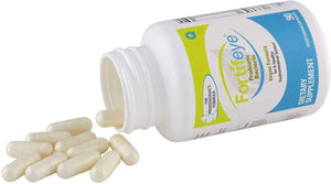 Fortifeye Probiotic Bacteria Vegan Supplement with Digestive Enzymes 90 Capsules 30 Day Supply - Probiotics for Digestive Health Women, Men & Kids, Supports Digestion, Bloating and Ocular Systems