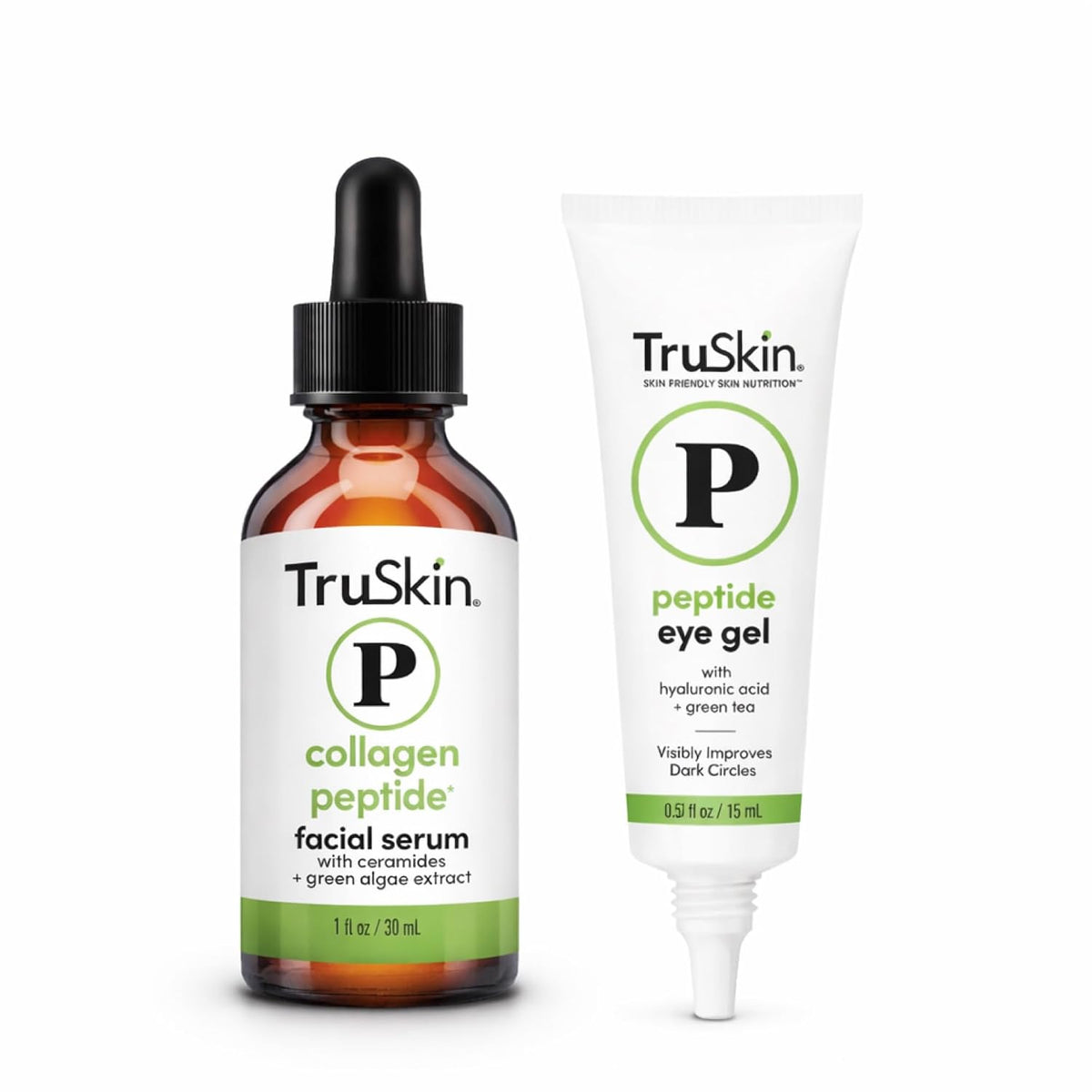 Supplement Product​TruSkin Peptide Duo - Collagen Peptide Serum 1 oz with Eye Gel .5 oz - Zenith WellnessUSA