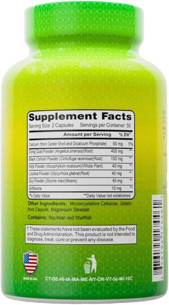 ALFA VITAMINS Menopax Women's Formula, Gluten Free Vitamin for Menstrual Health and Overall Wellness, Supports Joints, Energy, and Cycle Balance, Dietary Supplement for Women, 100 Capsules