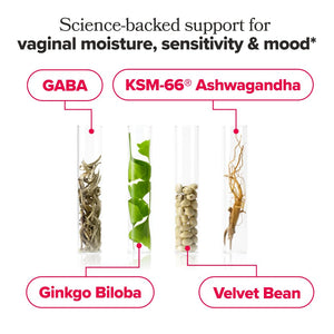O Positiv URO Vaginal Moisture & Mood – Formulated to Support Vaginal Moisture, Mood & Relaxation – with KSM-66® Ashwagandha, Ginkgo Biloba, Mucuna pruriens, and GABA – 30 Servings O Positiv buy supplements Au