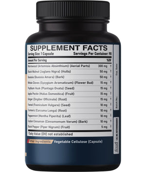 DEDICAD 12in1 Wormwood Black Walnut Clove Capsules - Immune, and Mood Support - 3 Month Supply - 90 Vegan Capsules DEDICAD buy supplements Au