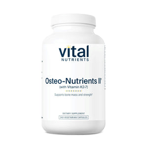 Vital Nutrients Osteo-Nutrients II - Vitamin K2 + D3, Calcium, Boron, and Magnesium for Bone Strength* - Healthy Heart Support - Vegetarian Supplement - Gluten, Dairy, Soy Free - 240 Capsules Vital NutrientsBuy Supplements Australia