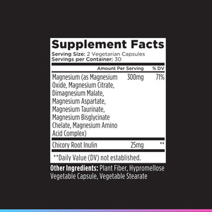 Livingood Daily Magnesium Supplement with Magnesium Glycinate, Citrate, Malate, Oxide, Aspartate, Amino Acid Complex and Chicory Root for Heart Health, Sleep and Muscle Support, 300mg, 60 Capsules Livingood Daily buy supplements Au
