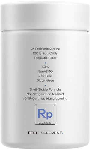 Codeage Raw Probiotic+ Supplement - 34 Probiotic Strains, 100 Billion CFUs, Raw Whole Food Probiotics, Digestive Enzymes, Raw Fruits & Veggies Prebiotics - Wild Kefir Culture - Non-GMO - 30 Capsules CodeageBuy Supplements Australia