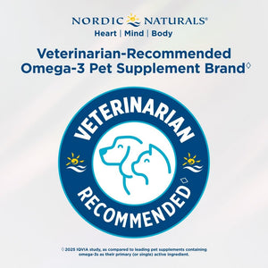 Nordic Naturals Pet Skin & Coat Soft Chews with Omega-3-30 Pork Bone Broth Flavored Soft Chews - Nutritional Support for Healthy Skin & a Soft and Shiny Coat - Non-GMO and IFOS Certified Nordic NaturalsBuy Supplements Australia
