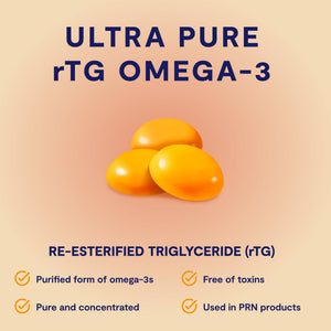 Omega 3 Gummy Chewables - 90 Gel Chews, 30-Day Supply, Citrus Flavor - 1760mg Ultra-Pure rTG Omega 3 for Eye, Heart, Brain, Joint & Immune Health PRN Physician Recommended NutriceuticalsBuy Supplements Australia