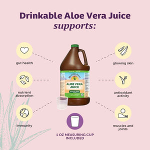 Lily Of The Desert Aloe Vera Juice, Whole Leaf, Organically Grown, Non-GMO, 64 Fl Oz