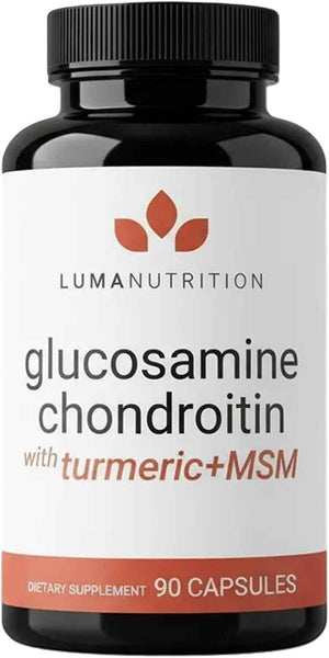 Luma Nutrition Glucosamine Chondroitin MSM Supplement - 90 Capsules
