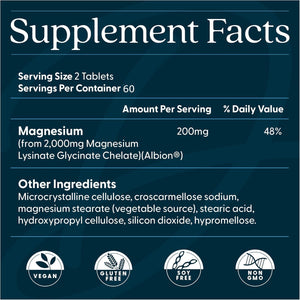 Doctor's Best High Absorption Magnesium Glycinate Lysinate Supplement for Sleep Support - Chelated Magnesium Tablets for Women & Men, 200mg per Serving, Supports Calm & Relaxation, Vegan - 120 Count Doctor's BESTBuy Supplements Australia