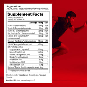 Mdrive Elite Multi - Natural Energy, Strength, Stress Relief, Lean Muscle, Immune Health Support from Zinc, Selenium, Manganese & Vitamin D, Enzymes for Digestive Support Mdrive buy supplements Au