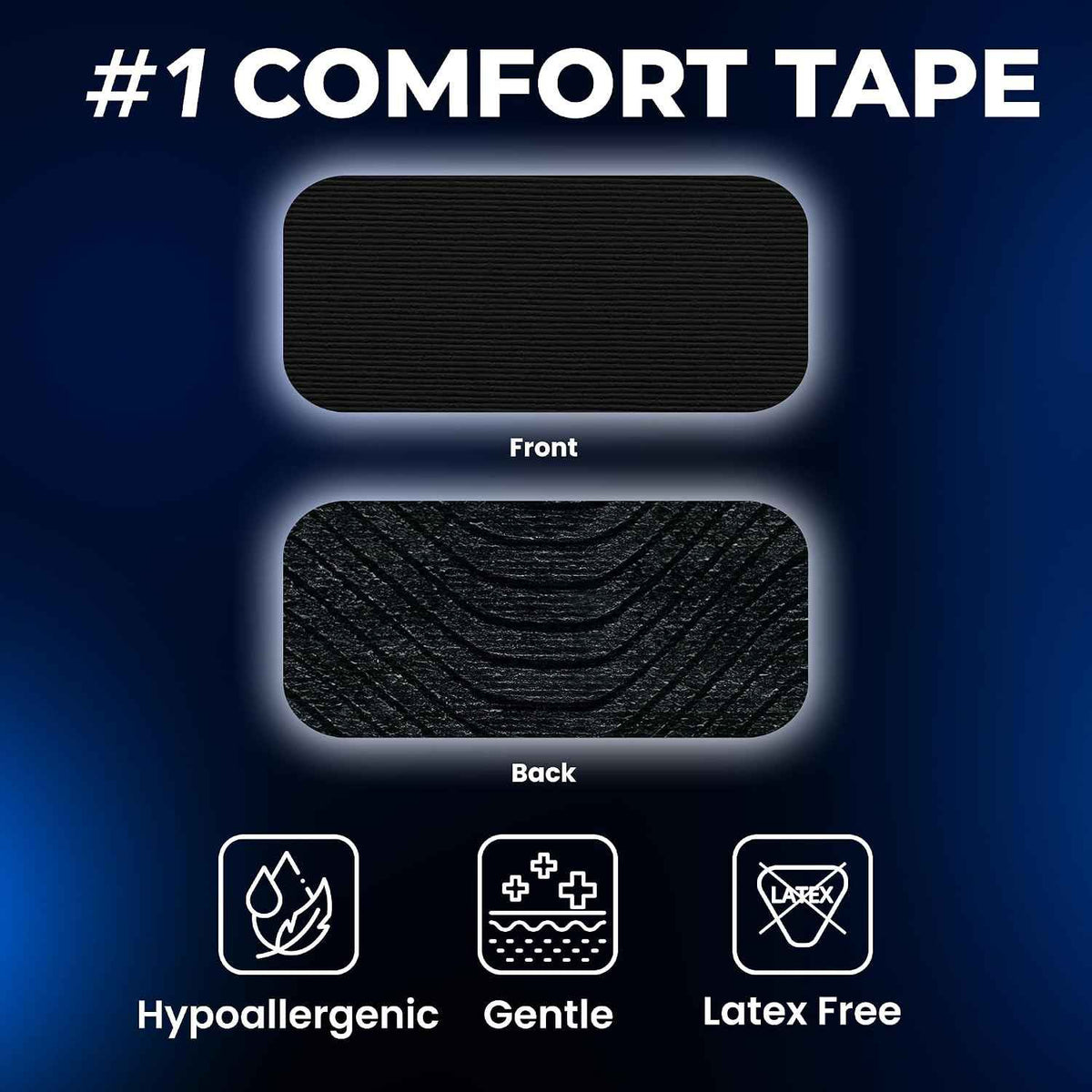 MONIER Comfort Tape (30 Pack) - Pain Free Removal, Hypoallergenic | Latex Free & Gentle On Skin, Packaging May Vary, Skin Friendly Adhesive Cotton Tape