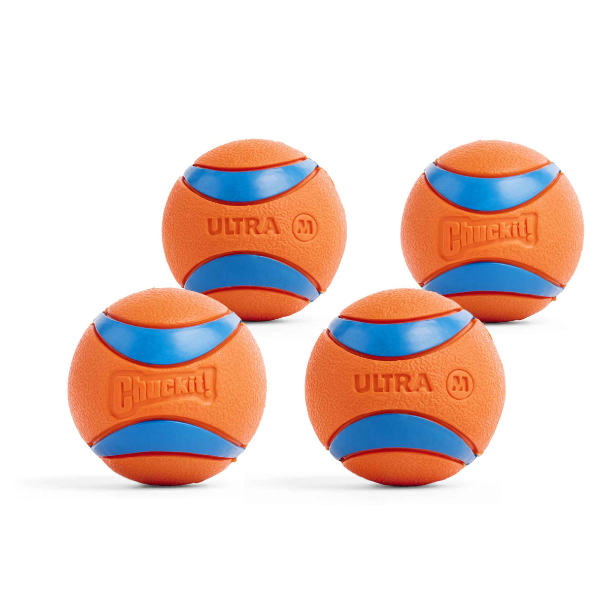 Chuckit! Ultra Ball Dog Toy - Medium Bouncy Fetch Balls For Dogs 20-60 lbs - Made from Durable Rubber - Floating Water Pet Toys - Size Medium - 2.5-inch Diameter - Pack of 2 | Bouncy durable rubber design for pups 20-60 lbs, high bounce action for active