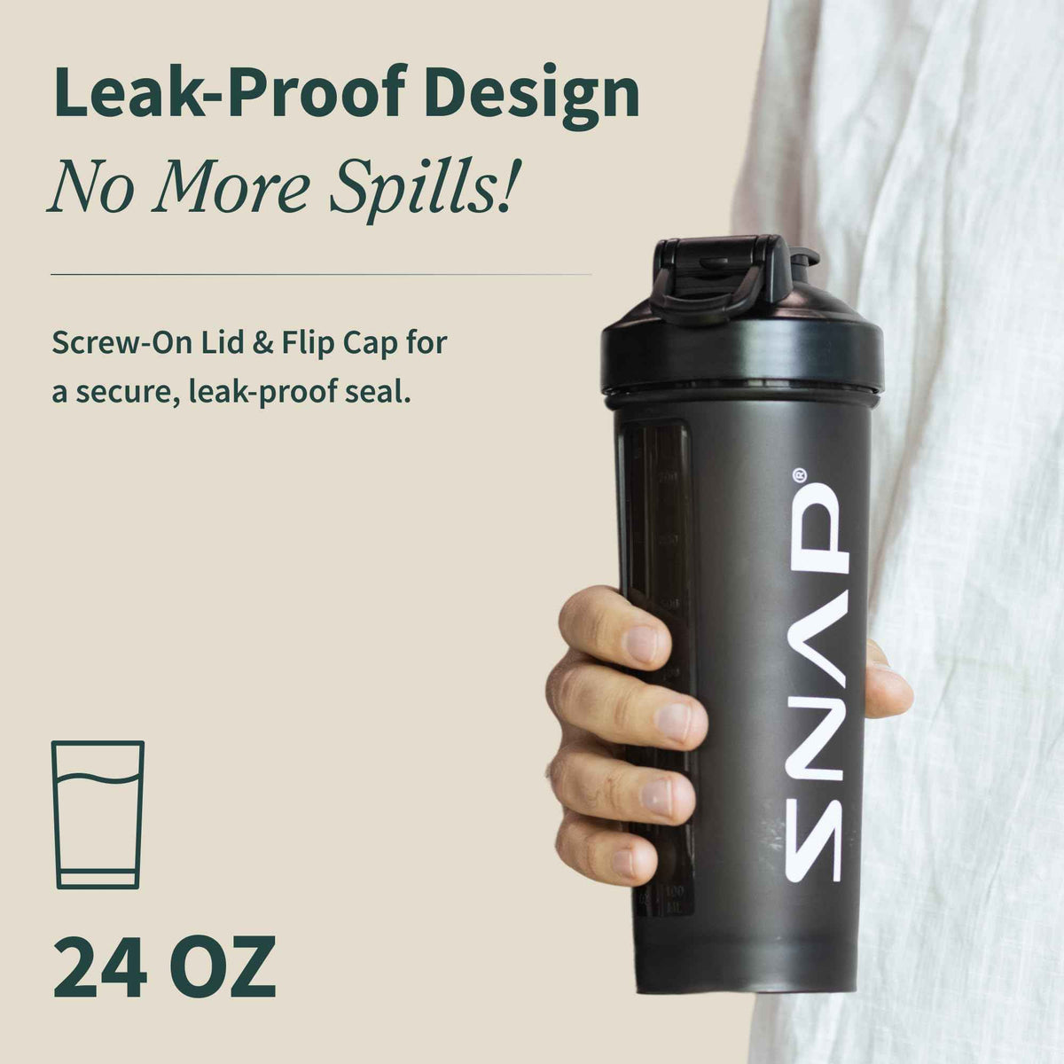 Snap Supplements Shaker Bottle 400ml