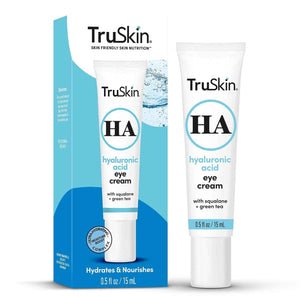 TruSkin Hydrating Eye Cream for Dark Circles & Puffiness, 0.5 fl oz | With Hyaluronic Acid, Squalane and Green Tea to hydrate, brighten and visibly smooth the under eye area