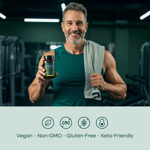 Testosterone Booster for Men with Tongkat Ali & Fadogia Agrestis [200:1 Longjack] - Lean Muscle Recovery for Men and Women, Hormonal Balance with NAC Liver Support, Detox & Cleanse, 60ct (Made in USA)