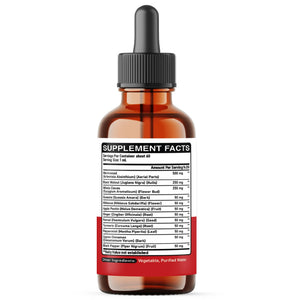 DEDICAD 12in1 Wormwood Liquid Drops Added Black Walnut, Whole Cloves and 9 More Herbs - 2 Fl Oz - 60 Days Supply - Mint Flavor DEDICAD buy supplements Au