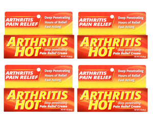 Arthritis Hot Pain Relief Creme 3 oz (Pack of 4) Arthritis HotBuy Supplements Australia