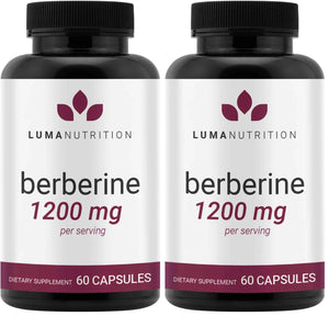 Luma Nutrition Pure Berberine Supplement - Berberina 1200mg - 60 Capsules