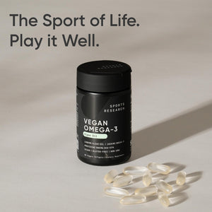 Sports Research Vegan Omega-3 Fish Oil Alternative from Algae Oil - Highest Levels of Vegan DHA & EPA Fatty Acids | Non-GMO Tested & Vegan Certified - 60 Veggie Softgels (Carrageenan Free) Sports Research buy supplements Au