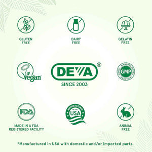 Deva Vegan Multivitamin & Mineral Supplement, Tiny Tablets, Easy to Swallow, 90 Tablets