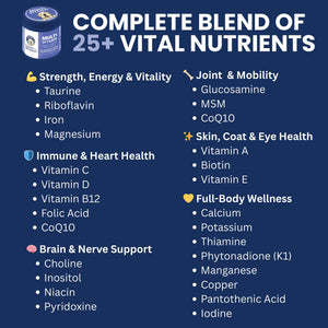 Under the Weather Multivitamin for Dogs | Vet Formulated Daily Canine Health Supplies for Immunity, Skin, Coat & Joint Support | All-in-One Multivitamin for Dogs of All Breeds & Sizes | 60 Count Under the Weather buy supplements Au