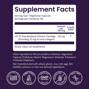Healthy Origins UC-II Collagen 40 mg, 120 Veggie Caps