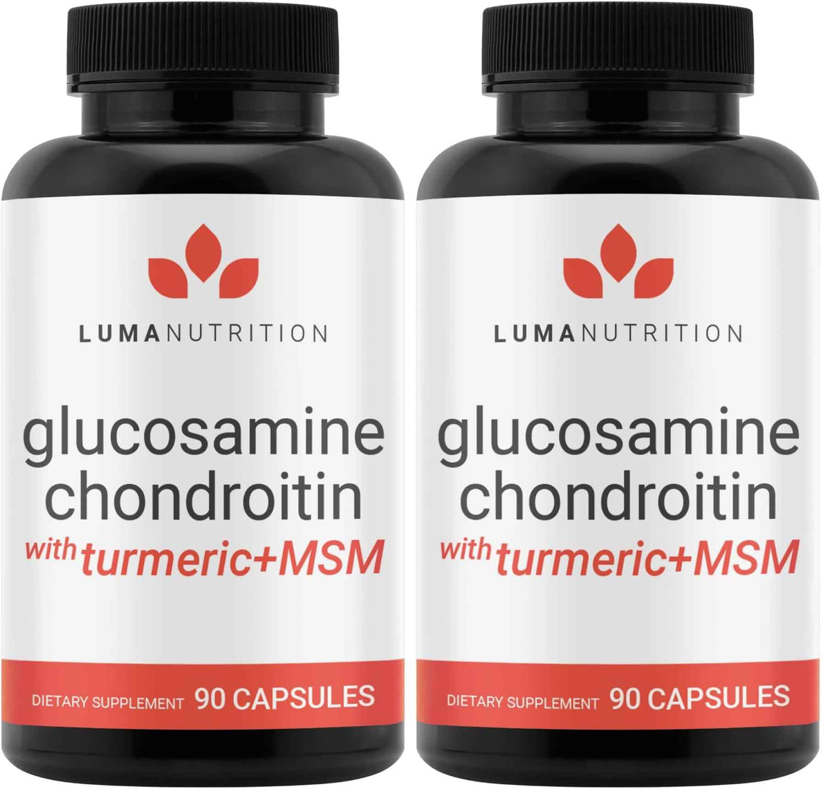 Luma Nutrition Glucosamine Chondroitin MSM Supplement - 90 Capsules