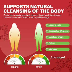 Zeolite Detox Liquid Drops with B12, D3 & Vitamin C – Pure Body Cleanse Support for Heavy Metals, Natural Zeolite Formula, Strawberry Watermelon Flavor, 60ml